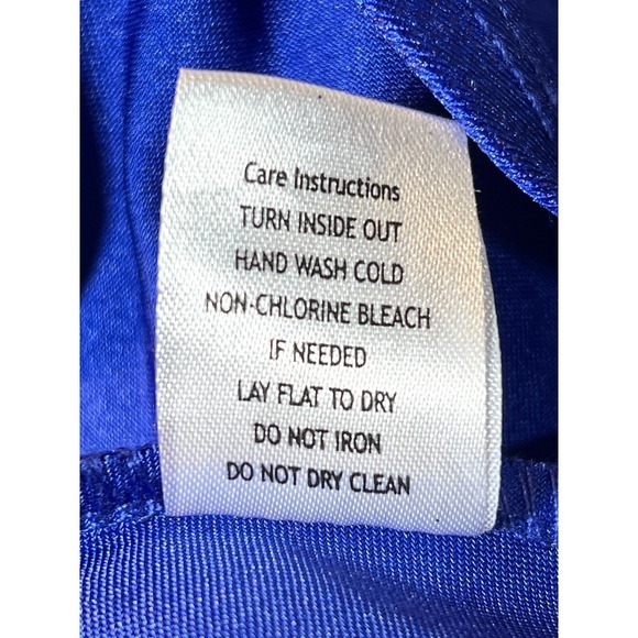 Fairy Grunge Y2k Asymmetric Faux Wrap Prom Cocktail Dress Juniors S Blue Shimmer - Picture 15 of 15